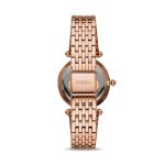 Đồng Hồ Nữ Fossil ES4711 Quartz Dây Kim Loại Màu Vàng Hồng