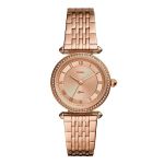 Đồng Hồ Nữ Fossil ES4711 Quartz Dây Kim Loại Màu Vàng Hồng