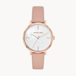 Đồng Hồ Michael Kors Women's Jayne Three-Hand Blush Leather Watch MK7106