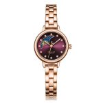 Đồng Hồ Julius JA-1157 Nữ Moonphase Miltifuctional Staineless Màu Đồng Mặt Tím