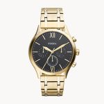 Đồng Hồ Fossil Fenmore Midsize Multifunction Gold-Tone Stainless Steel Watch BQ2366 Màu Vàng Mặt Đen
