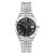 Đồng Hồ Gevril GV2 12407 Naples Swiss Quartz Black MOP Dial Diamond Ladies Watch Màu Bạc Đen
