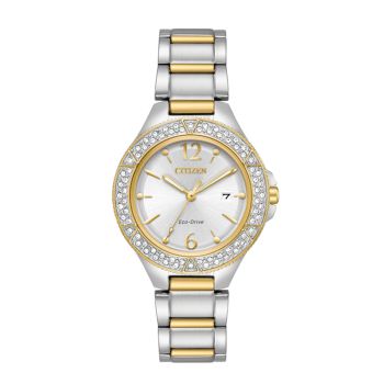 Đồng Hồ Nữ Citizen silhouette Crystal Silver Dial Ladies Watch FE1164-53A