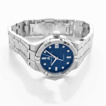 Đồng Hồ Nữ Maurice Lacroix AI6006-SS002-450-1 Aikon Automatic Blue Dial Diamond Indexes Ladies