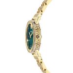 Đồng Hồ Nữ Versace Greca Glass Goldtone Stainless Steel Bracelet Watch Màu Vàng