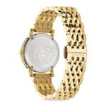 Đồng Hồ Nữ Versace Greca Glass Goldtone Stainless Steel Bracelet Watch Màu Vàng