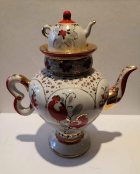 Ấm nước Samovar - ấm sứ Liên Xô