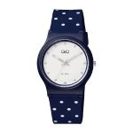 Đồng Hồ Q&Q VP46J059Y Resin Quartz Watch Màu Xanh Navy