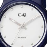 Đồng Hồ Q&Q VP46J059Y Resin Quartz Watch Màu Xanh Navy