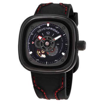 Đồng Hồ Nam SevenFriday P-Series Racer III Automatic Black Dial Men's Watch P3C/2 Màu Đen