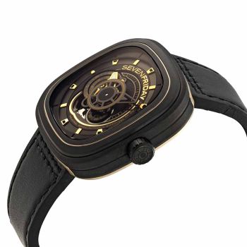 Đồng Hồ Nam SevenFriday P-Series Automatic Black Dial Men's Watch P2B/02 Màu Đen