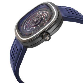 Đồng Hồ Nam SevenFriday T-Series Gradient Blue Transparent Dial Men's Watch T3/01 Màu Xanh