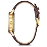 Đồng Hồ Nam Bulova 97C107 Nam Máy Cơ Lịch Ngày 42mm Màu Nâu Mặt Trắng