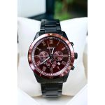 Đồng Hồ Citizen AN8167-53X Nam Chronograph Màu Đen Mặt Nâu đỏ