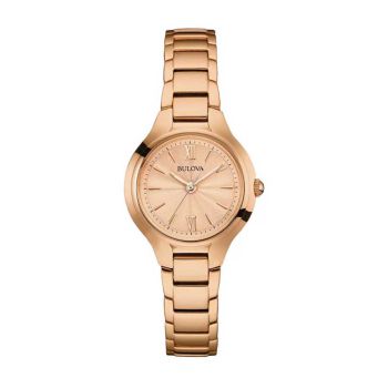 Đồng Hồ Nữ Bulova Classic Rose Dial Ladies Watch 97L151 Màu Vàng Hồng