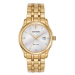 Đồng Hồ Nam Citizen Diamond Collection Silver Dial Men's Watch BM7342-50A Màu Vàng Bạc