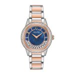 Đồng Hồ Nữ Bulova Swarovski Crystals Rose Gold Tone Watch 98L261 Phối Màu