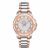 Đồng Hồ Nữ Bulova Diamond White Mother Of Pearl Dial Ladies Watch 98P134 Màu Bạc Phối Vàng Hồng