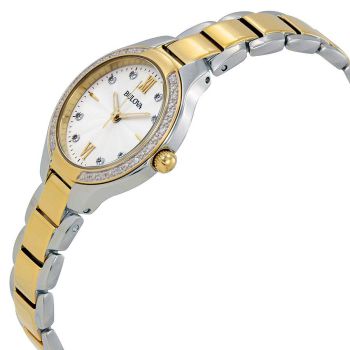 Đồng Hồ Nữ Bulova Maiden Lane Silver Dial Diamond Ladies Watch 98R221