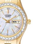 Đồng Hồ Citizen EQ0532-55D Women's Gold-Tone Stainless Steel Bracelet 26mm