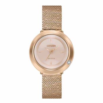 Đồng Hồ Nữ Citizen Eco-Drive L Ambiluna Rose Gold EM0643-50X Màu Vàng Hồng