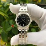 Đồng Hồ Citizen Quartz Swarovski Ladies Black Steel - EU6030-56E Cho Nữ