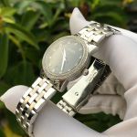 Đồng Hồ Citizen Quartz Swarovski Ladies Black Steel - EU6030-56E Cho Nữ