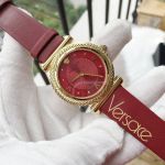Đồng Hồ Nữ Versace VERE00418 V-Motif Vintage Logo Ladies Watch Màu Đỏ