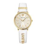 Đồng Hồ Nữ Versace V-Circle Manifesto Watch VBP100017 38mm Màu Trắng