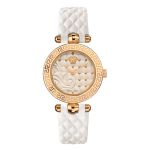 Đồng Hồ Nữ Versace Mini Vanitas Micro Analog Display Swiss Quartz White Watch VQM020015 30mm Màu Trắng Vàng