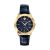 Đồng Hồ Nam Versace Univers GMT Black Dial Blue Leather Men's Watch VEBK00318 43mm Màu Đen
