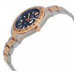 Đồng Hồ Nam Versace Hellenyium GMT Blue Dial Men's Watch V11060017 42mm Màu Vàng Hồng-Bạc