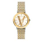 Đồng Hồ Nữ Versace Virtus Watch VEHC00719 36mm Màu Vàng-Bạc