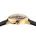 Đồng Hồ Nữ Versace Virtus Black Leather Strap Watch VEHC00119 36mm Màu Đen