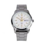 Đồng Hồ Nam Seiko 5 Classic Automatic Japan Made SNKP15 SNKP15J1 SNKP15J Men's Watch Màu Bạc