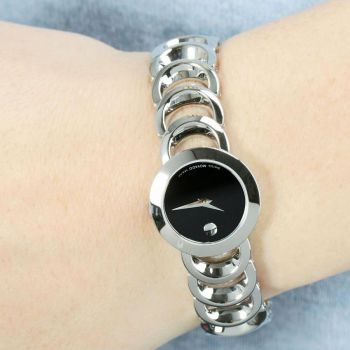 Đồng Hồ Nữ Movado 0606248 Màu Đen Bạc