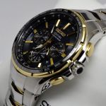 Đồng Hồ Nam Seiko Solar SSG010 Màu Đen Bạc