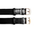 Dây Dạng Lụa KUMIHIMO Jusanuchi Knot MK-18BKBKSV Màu Đen