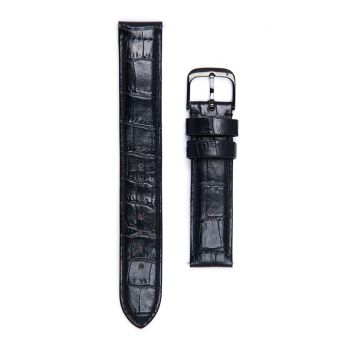 Dây Da Crocodile Stamperd Strap Knot SD-18BKBK Màu Đen