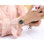 Đồng Hồ Nữ Julius JA-1111E Màu Đồng Mặt Đen
