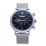 Đồng Hồ Nam Julius 3 Máy JAH-090B Màu Bạc