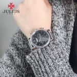 Đồng Hồ Nam Julius 3 Máy JAH-090B Màu Bạc