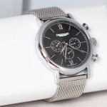 Đồng Hồ Nam Julius 3 Máy JAH-090B Màu Bạc