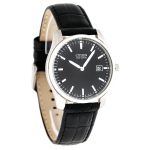 Đồng Hồ Nam Citizen Eco Drive Black Dial Black Leather Men's Watch AU1040-08E
