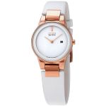 Đồng Hồ Nữ Citizen Eco Drive Axiom White Dial Ladies Casual Watch GA1053-01A