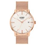 Đồng Hồ Unisex Henry London HL40-M-0374 Màu Vàng Hồng
