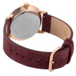 Đồng Hồ Unisex Henry London HL40-S-0368 Màu Đỏ Đậm