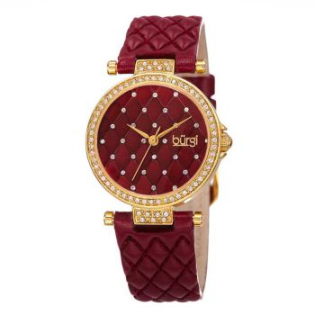 Đồng Hồ Burgi BUR154BUR Màu Đỏ Rượu Vang Cho Nữ