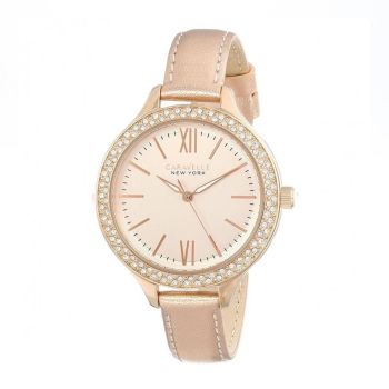 Đồng Hồ Nữ Bulova Caravelle 44L132 Màu Vàng Hồng
