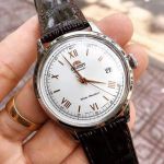 Đồng Hồ Nam Orient Bambino FAC00008W0 Lịch Lãm Màu Nâu Bạc